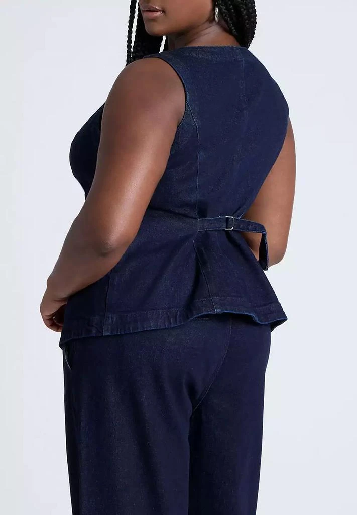 ELOQUII Plus Size Denim Vest 2