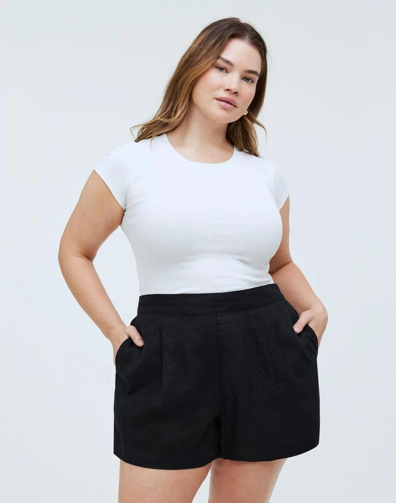 Madewell Plus Clean Pull-On Shorts in 100% Linen 1
