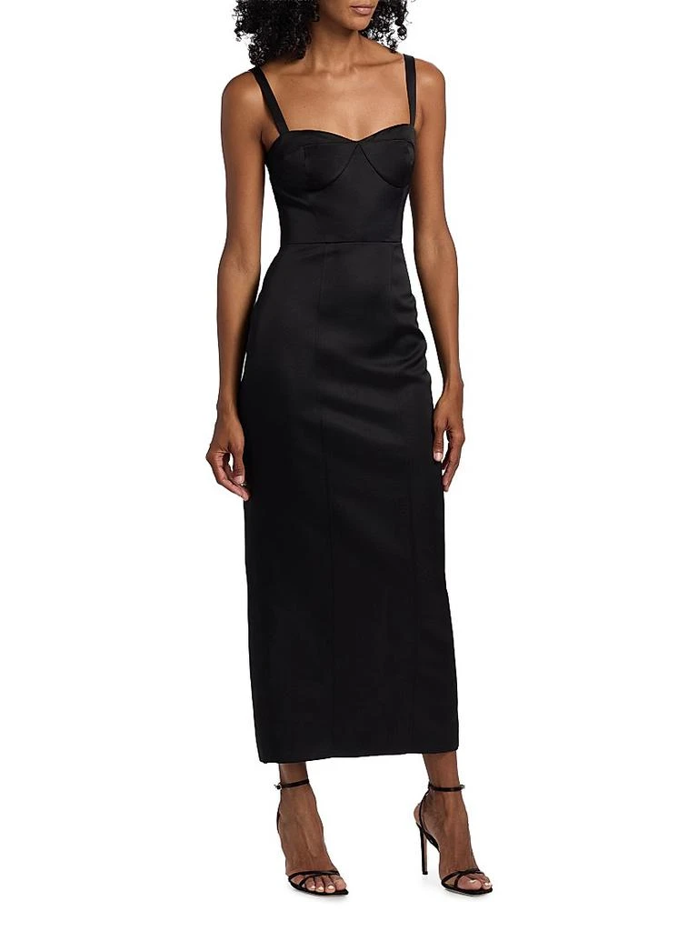 Toccin Solene Bustier Sculpted Midi-Dress 3