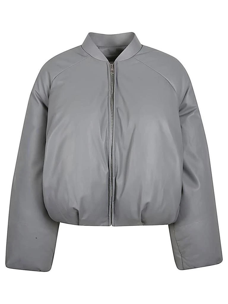 Loewe Loewe Leather Padded Bomber Jacket 1