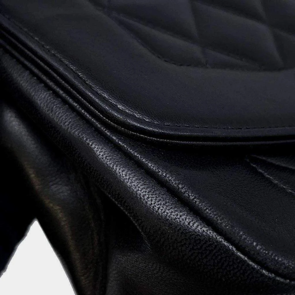Chanel Chanel Black Lambskin Leather  22  Diana Chain Shoulder Bag 12