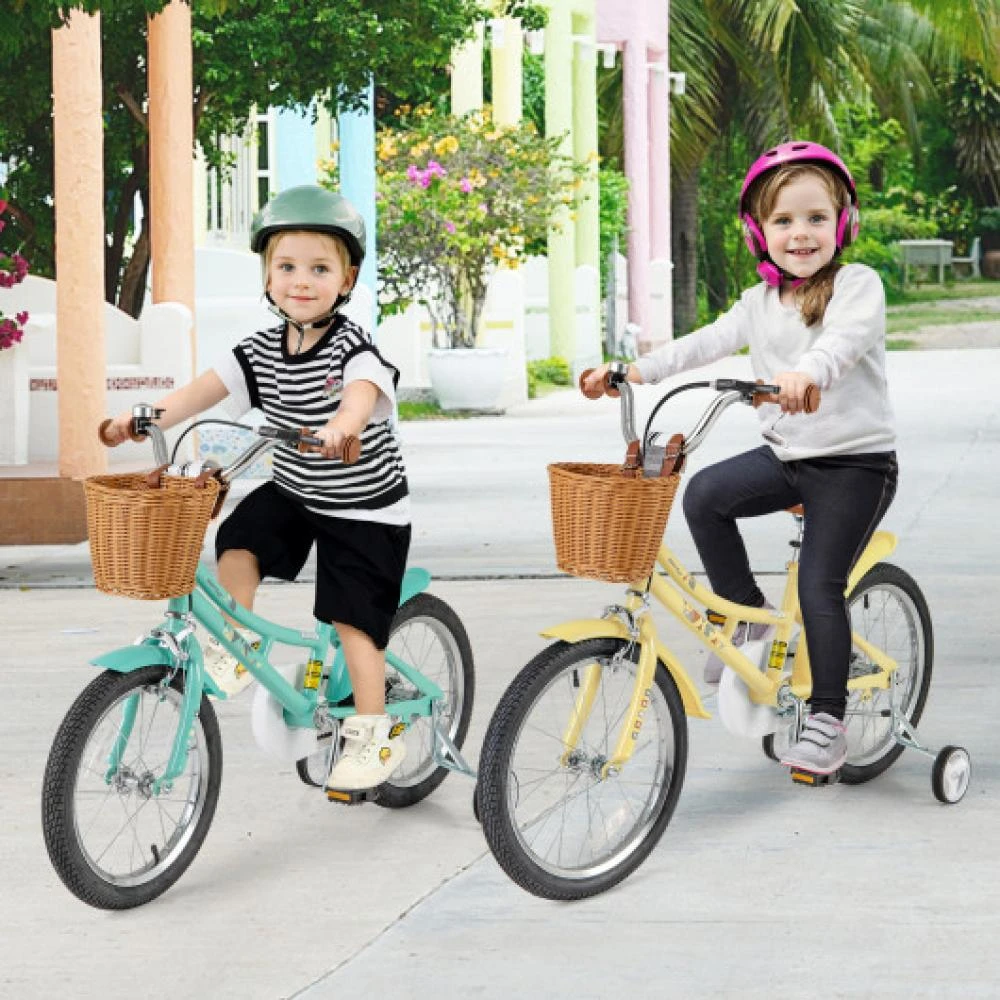 Hivvago 18 Inch Kids Bike Adjustable Bicycle with Reflectors and Bell for Children 4-8 Years Old-18 inches 2