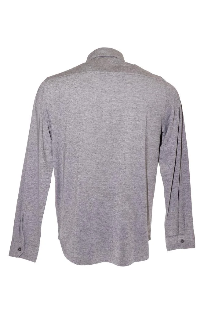 Zachary Prell Bill Stretch Knit Button-Up Shirt 4