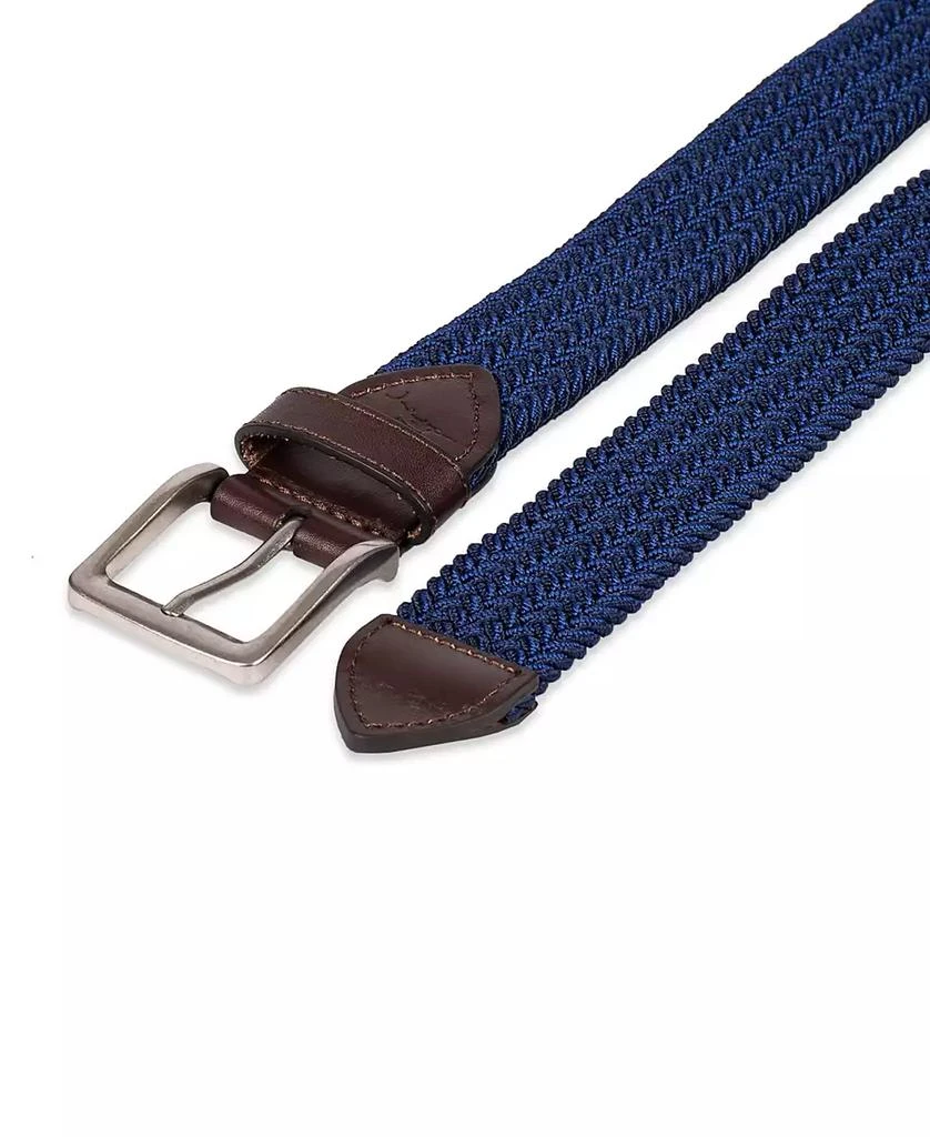 Tommy Bahama Men's Two-Tone Stretch Braided Web Belt 4