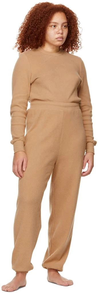 SKIMS Tan Waffle Long Sleeve T-Shirt 4