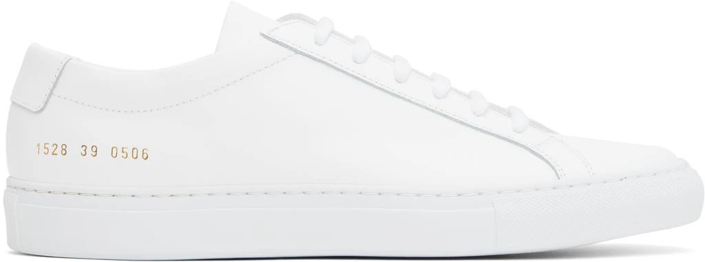 Common Projects White Original Achilles Low Sneakers 1
