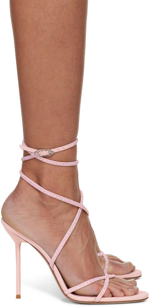 【関税込み】MACH & MACH ピンク Camille 95 ヒール Mach & Mach Pink Camille 95 Heels IT-38 - Sandals - Free