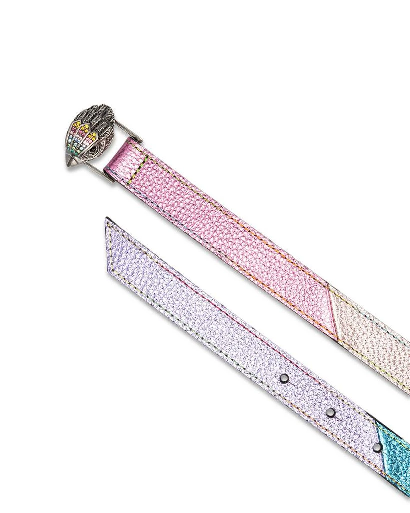 Kurt Geiger Women's Metallic Rainbow Belt 5
