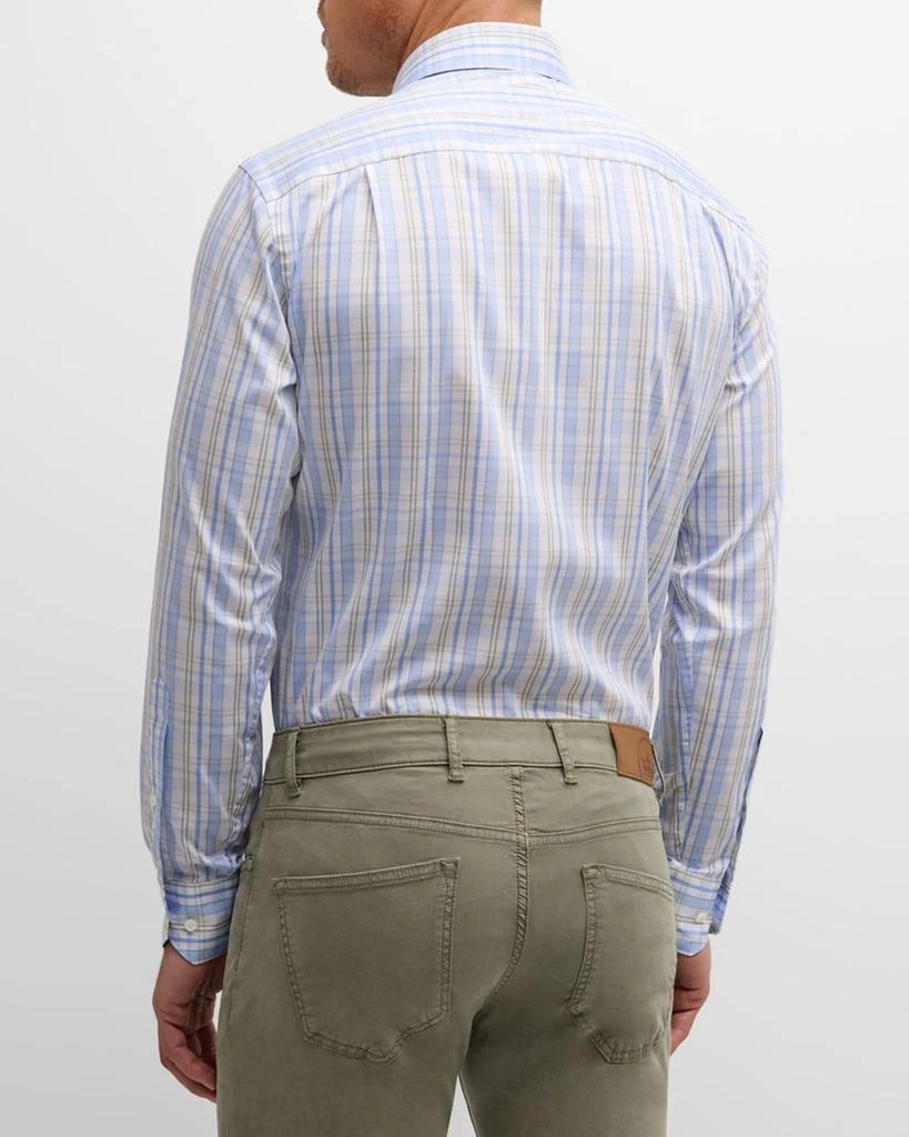 Peter Millar Men's Viggo Check-Print Cotton Sport Shirt 4