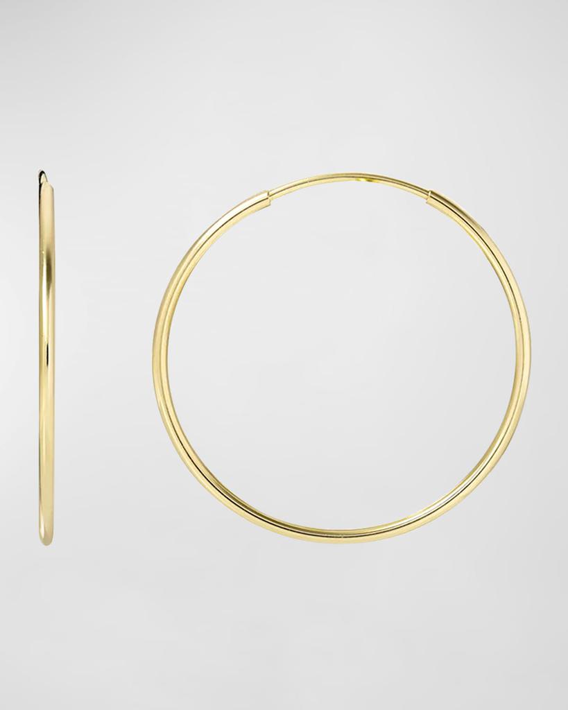 Zoe Lev 14K Gold Medium Thread Hoop Earrings