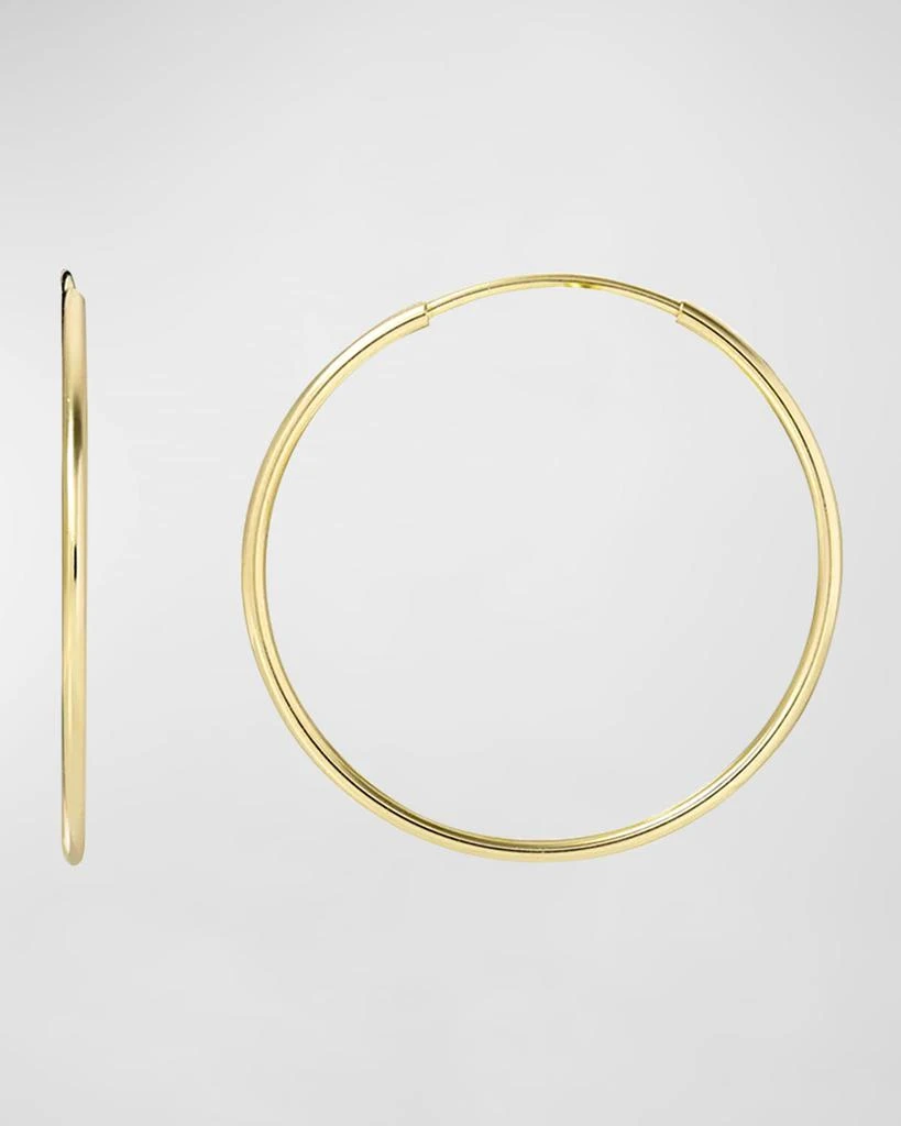Zoe Lev 14K Gold Medium Thread Hoop Earrings 1
