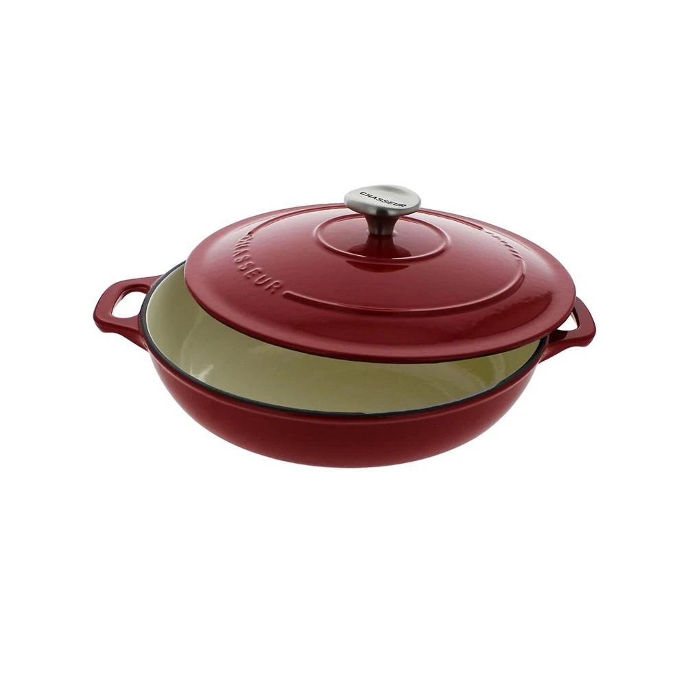 Chasseur French Enameled Cast Iron 1.8 Qt. Braiser with Lid 2