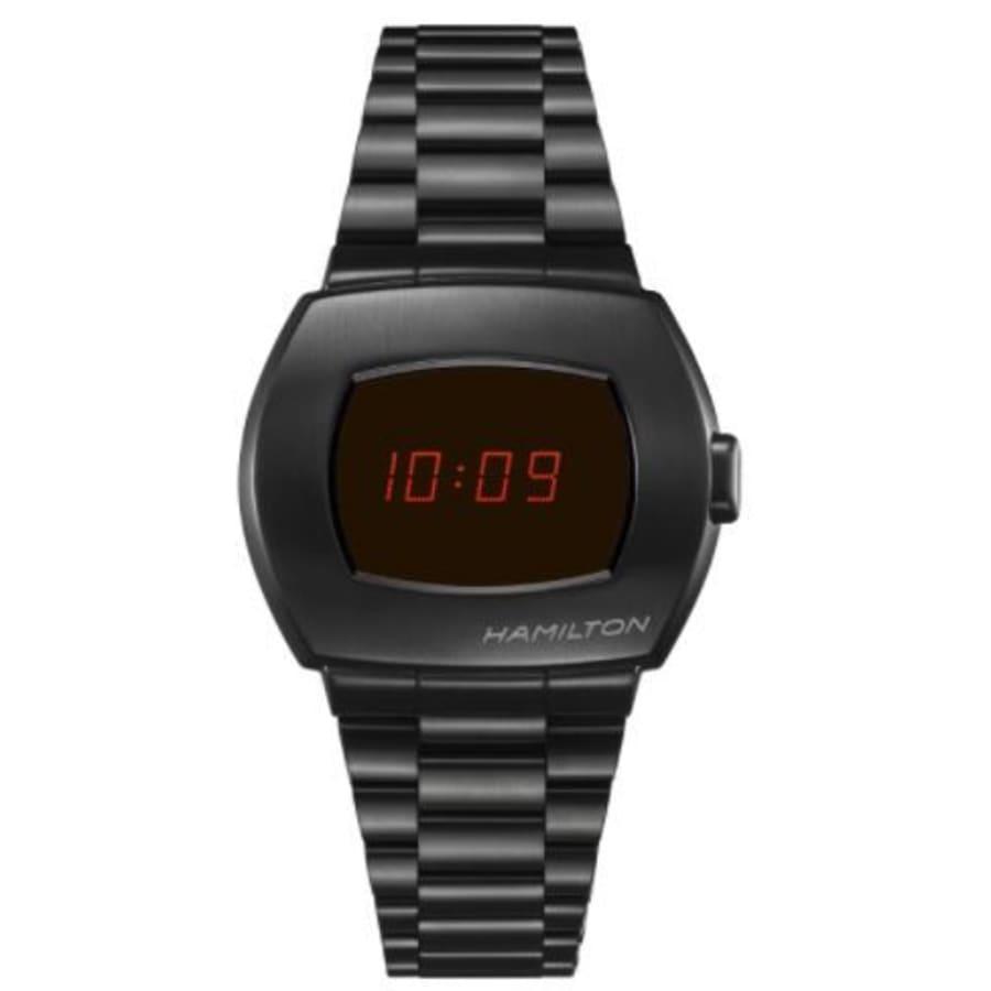 Hamilton PSR Digital Quartz Black Steel Men's Watch H52404130