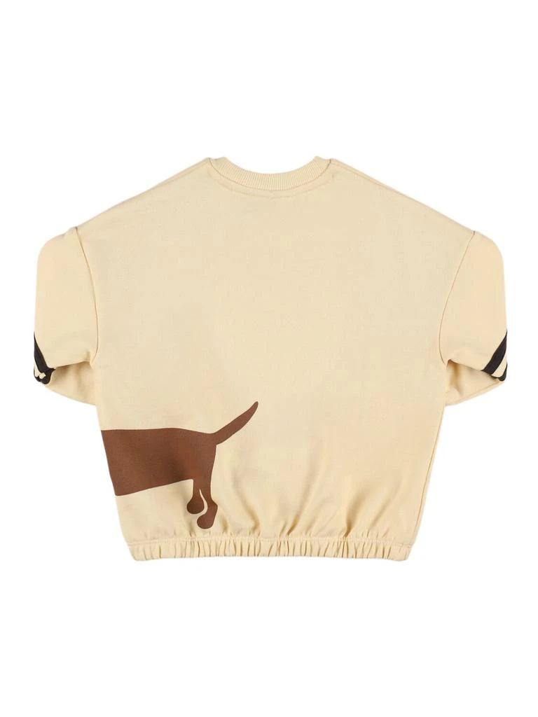 MINI RODINI Dog Print Organic Cotton Sweatshirt 2