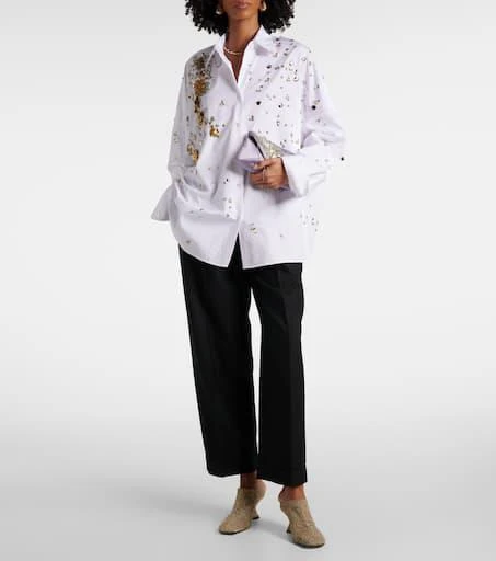 Dries Van Noten Jacquard wedge mules 3