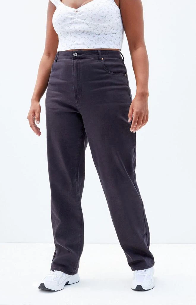 PacSun Stretch Black Curve Dad Jeans 2