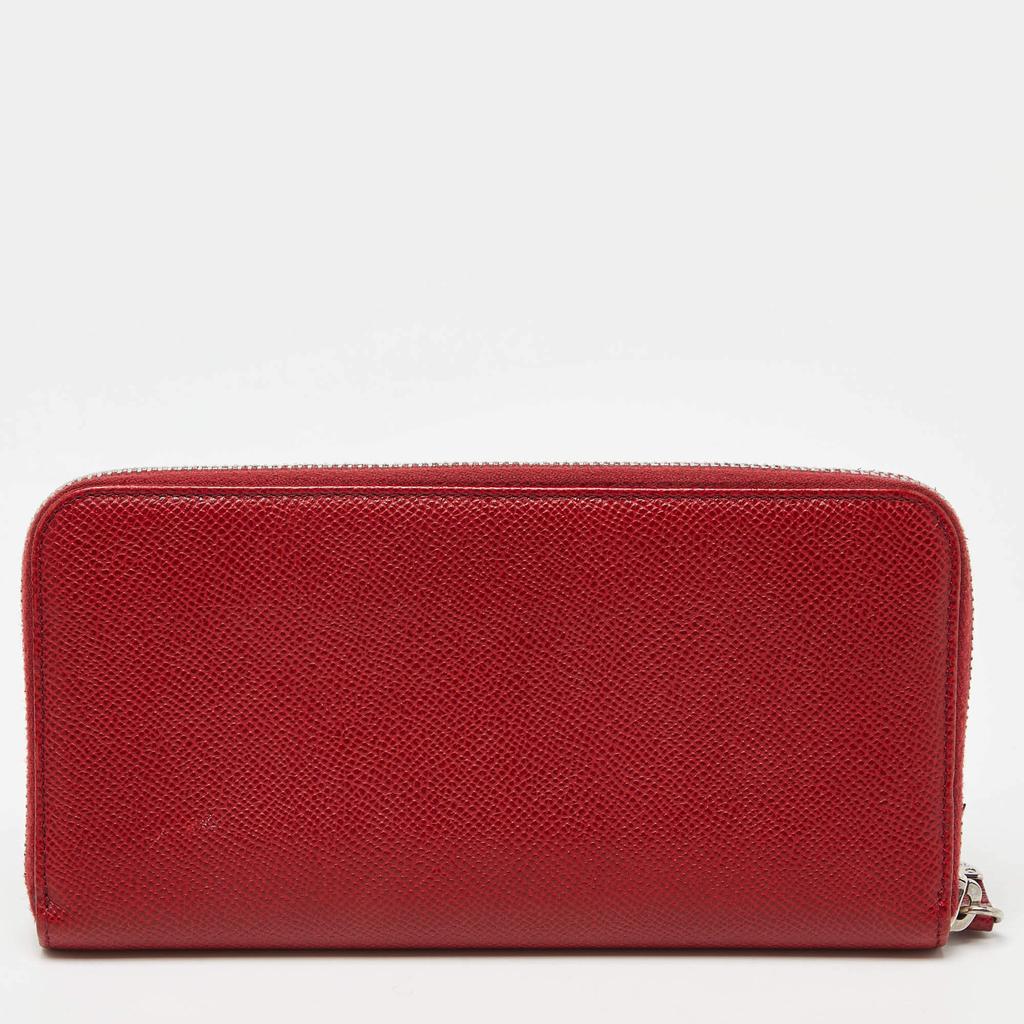 【関税＆送料込み】Tod'S Wallets Tod's Tod's Red Leather Zip Around Wallet - Wallets