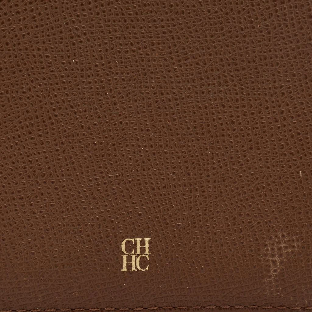 Carolina Herrera Brown Leather Chhc Bifold Wallet 4