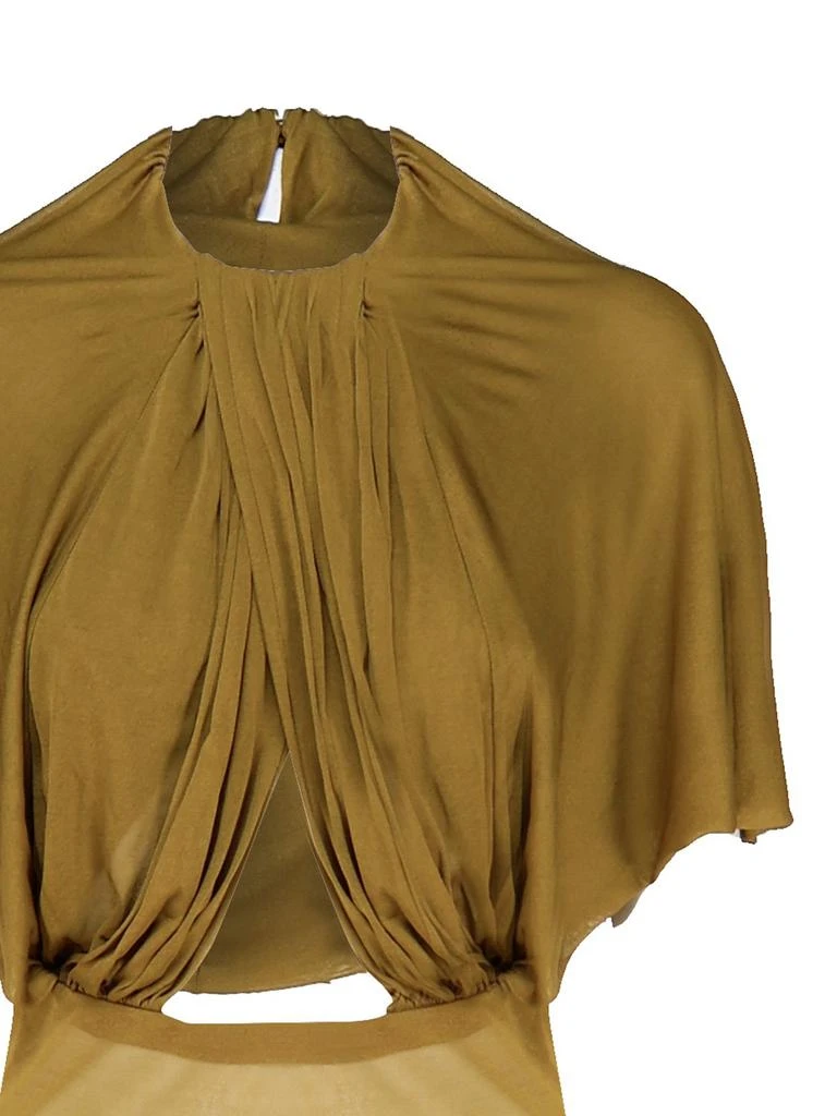 Yves Saint Laurent Saint Laurent Cut-Out Crewneck Maxi Dress 3