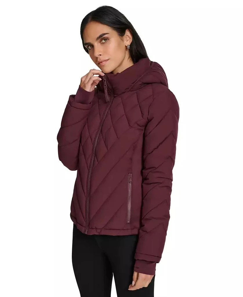 Calvin Klein Womens Side-Panel Hooded Packable Puffer Coat, Created for Macys 3