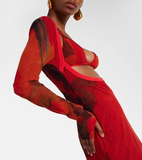 SIR. Libertine printed cutout maxi dress 7