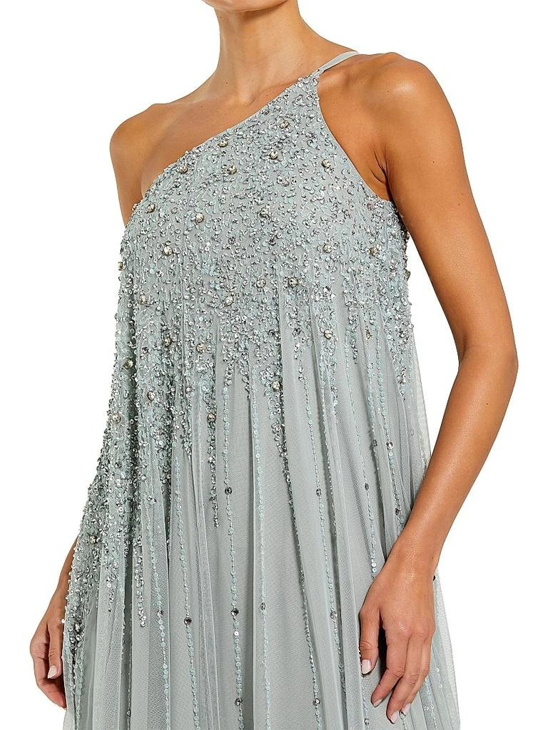 Mac Duggal One-Shoulder Beaded Tulle Trapeze Gown - Dresses & Skirts - Free Shipping - BeyondStyle Mac Duggal One-Shoulder Beaded Tulle Trapeze Gown - Dresses & Skirts - Free Shipping - BeyondStyle