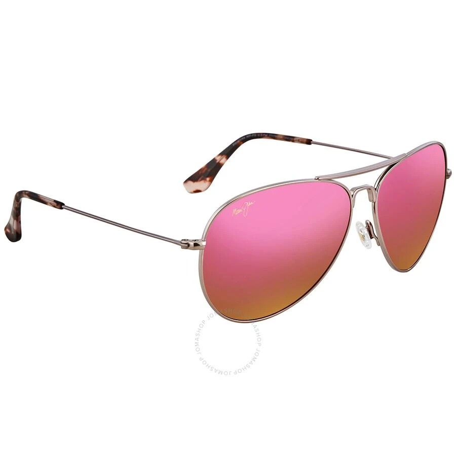 Maui Jim Mavericks Polarized Maui Sunrise Pilot Unisex Sunglasses P264-16R 61 2