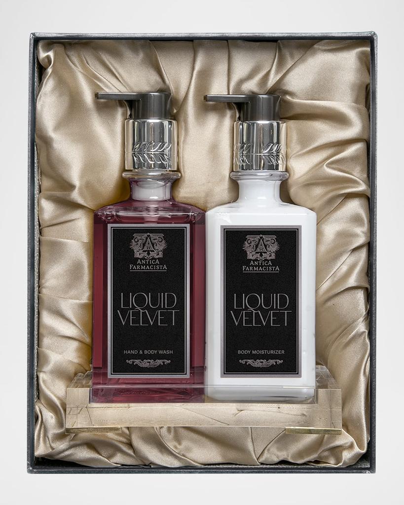 Antica Farmacista Liquid Velvet Lucite Bath & Body Gift Box, 2 x 10 oz.