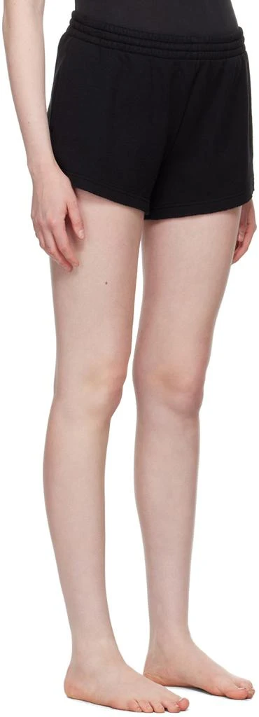 SKIMS Black Cotton Fleece Shorts 2