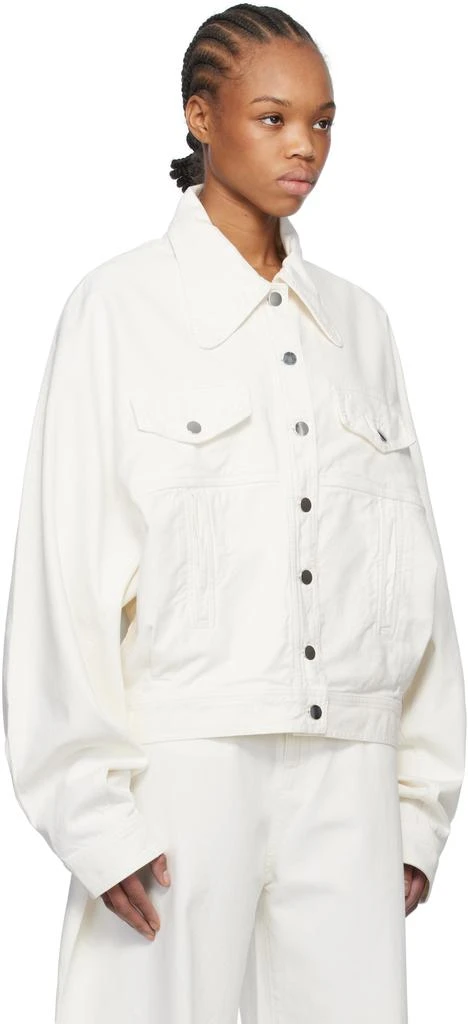 Mônot White Boyfriend Denim Jacket 2