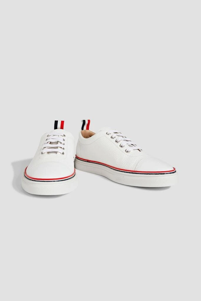 Thom Browne Smooth and pebbled-leather sneakers 2