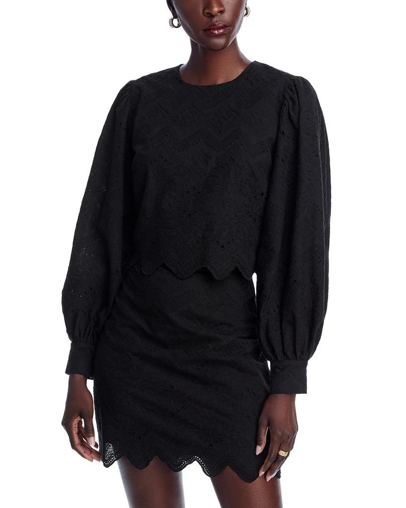 AQUA Eyelet Top - Exclusive 1