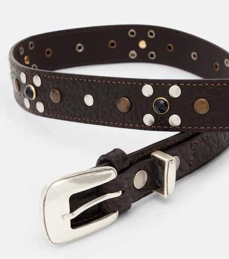 Lemaire Studded leather belt 3
