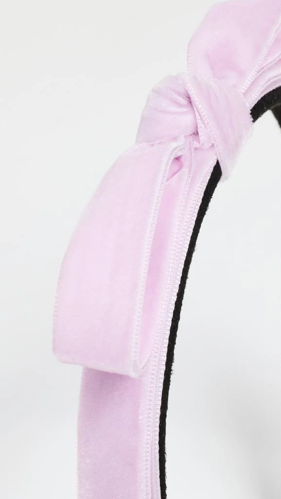 Lele Sadoughi Bardot Slim Velvet Headband 3