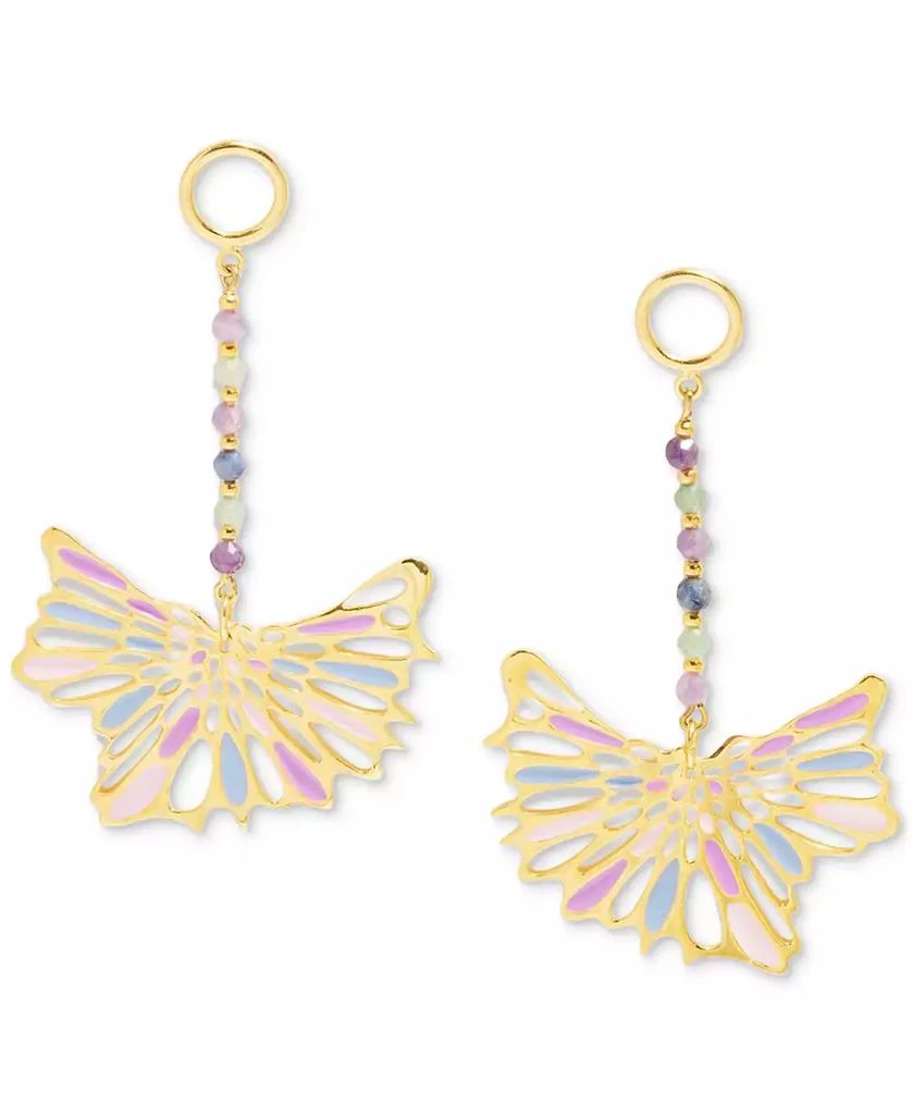 Nectar Nectar New York 18k Gold-Plated Mixed Gemstone Statement Earrings