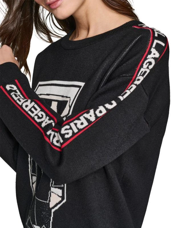 Karl Lagerfeld Paris Logo Karl Emoji Graphic Sweater 4