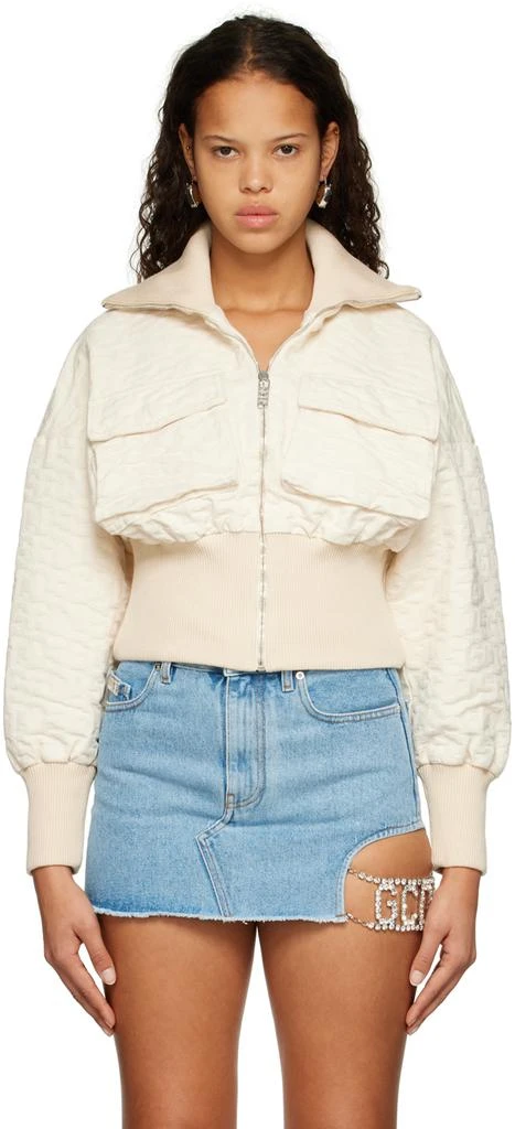 GCDS Off-White Monogram Bomber Jacket 1