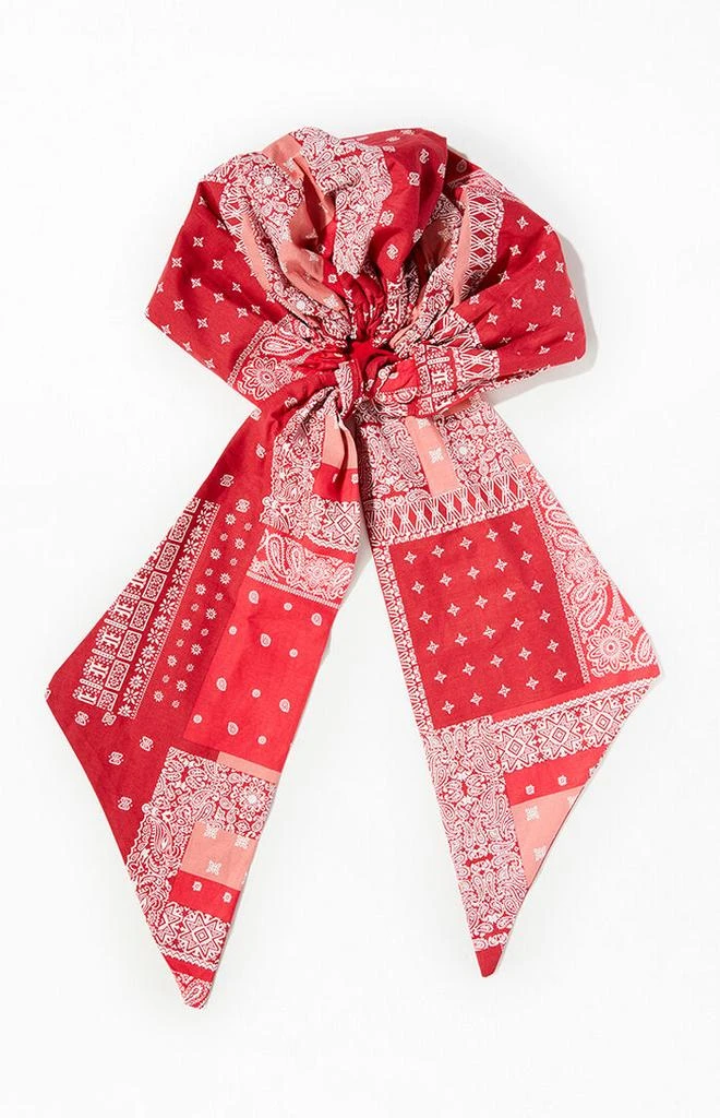 LA Hearts Red Bandana Scarf 2
