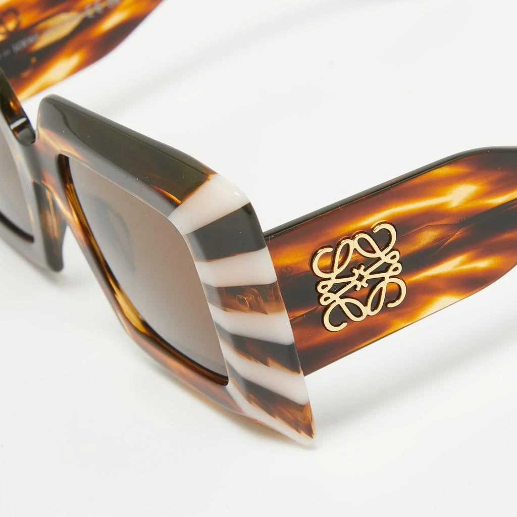 Loewe Tortoise LW400901 Chunky Anagram Square Sunglasses  display picture 1