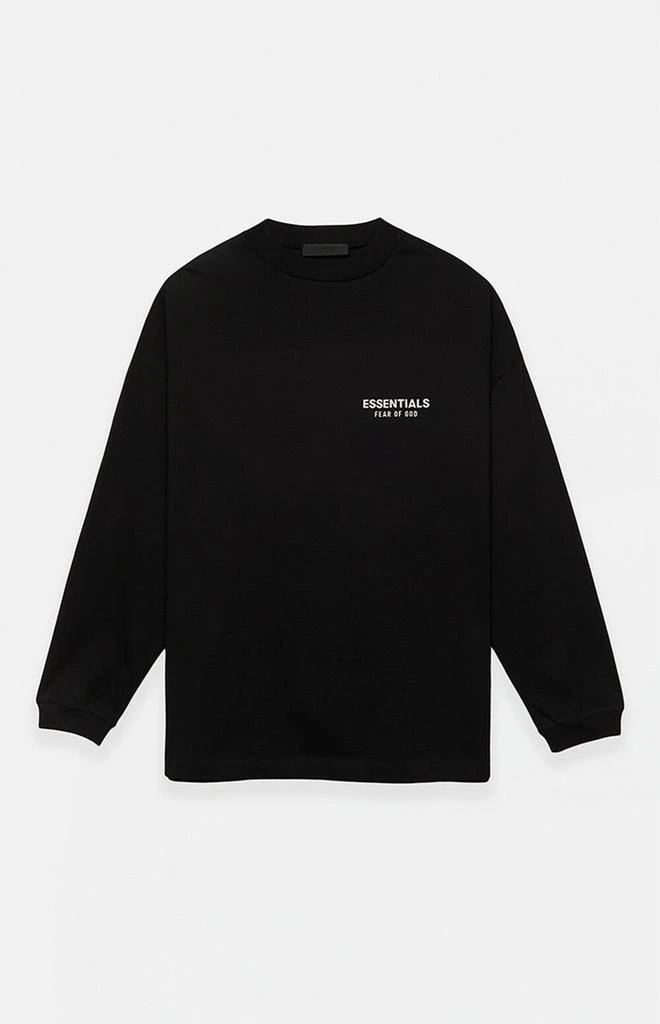 Essentials Black Long Sleeve T-Shirt 1