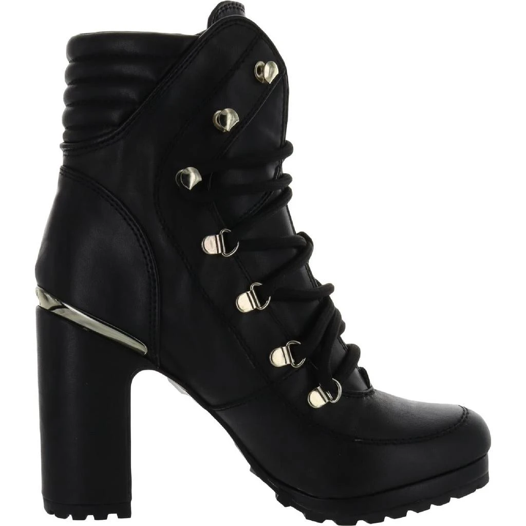DKNY Lenni Womens Lace-Up Lace Up Platform Boots 2