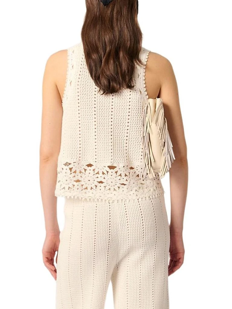 Maje Crochet Vest Top 4