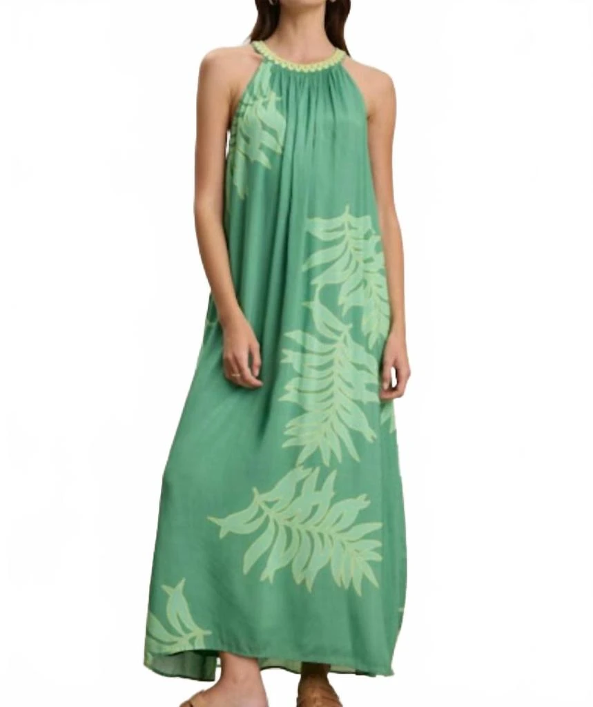 Velvet by Graham & Spencer Odessa Halter Maxi Dress In Green 2