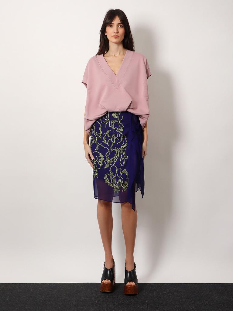 Dries Van Noten Sima viscose skirt with sequins