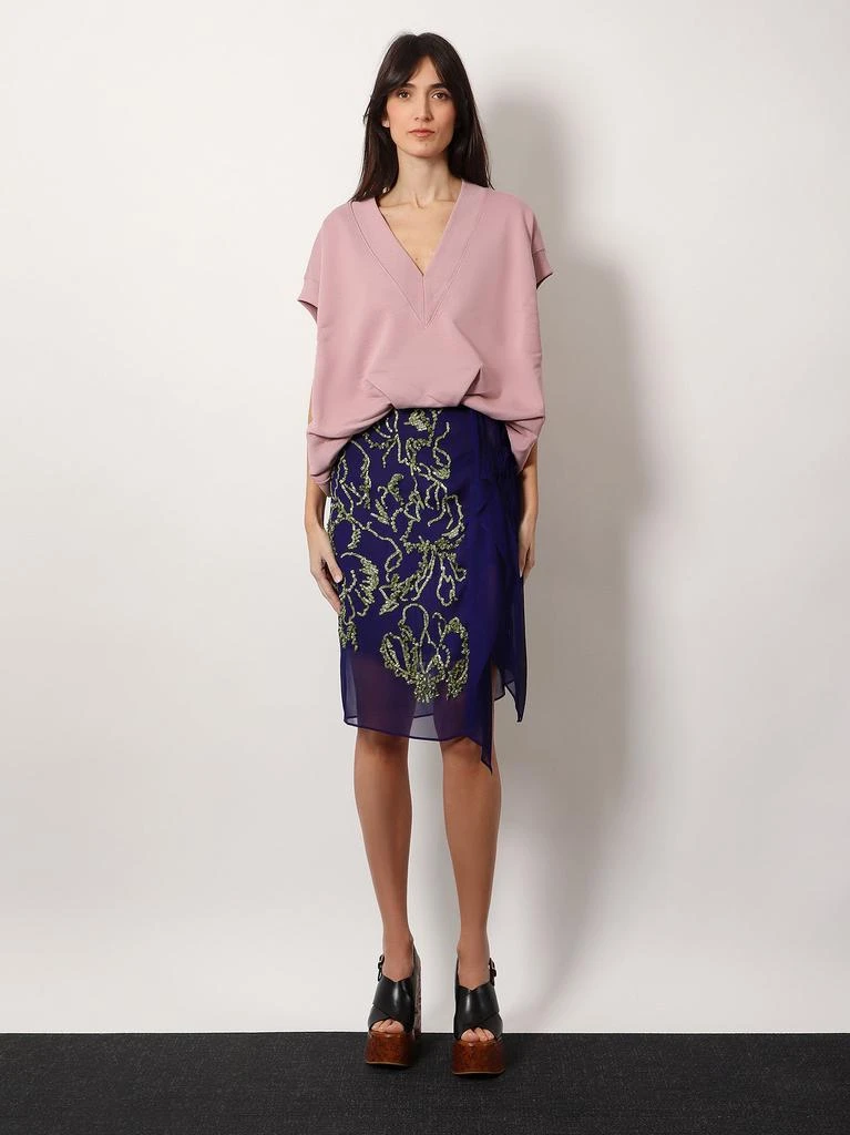 Dries Van Noten Sima viscose skirt with sequins 2