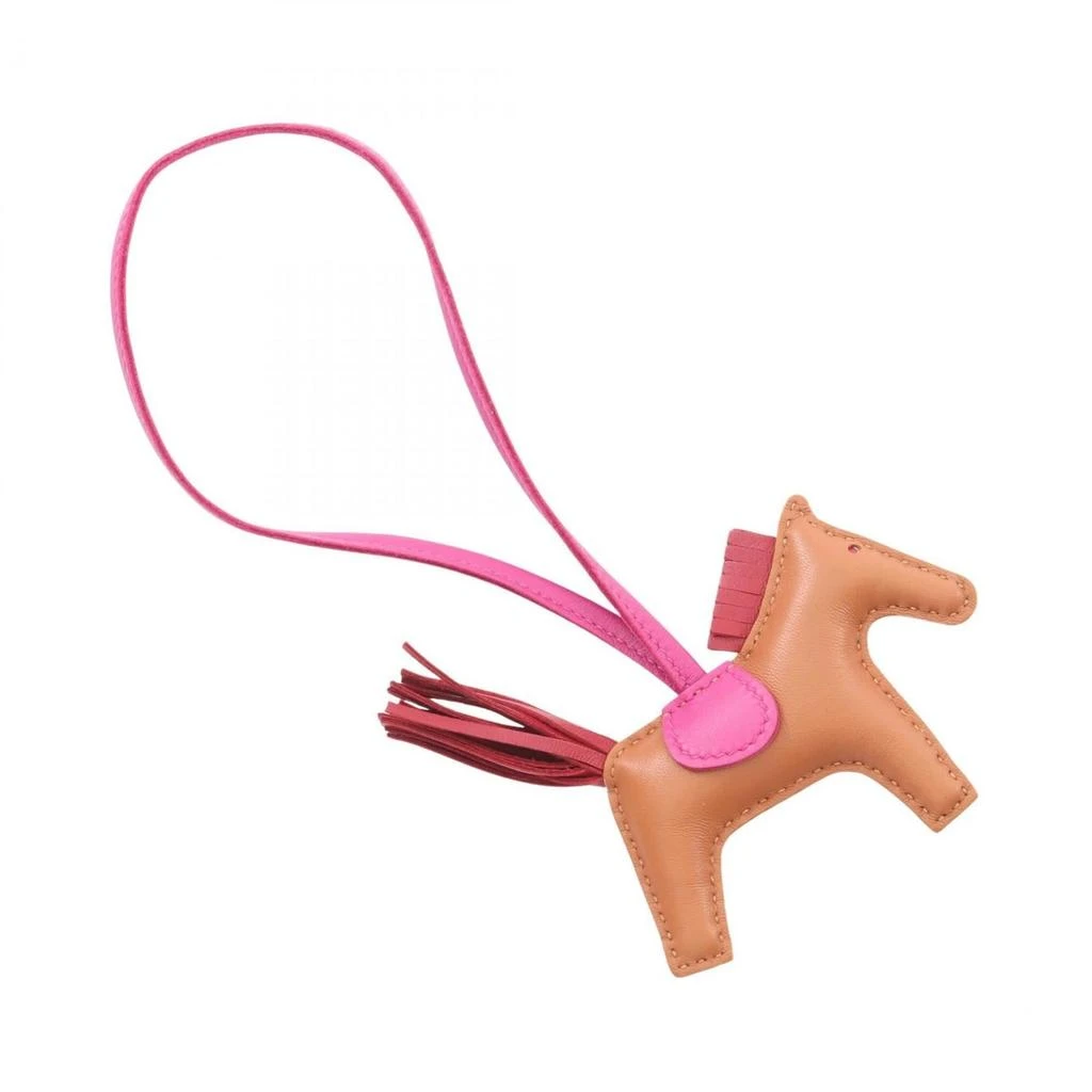 Hermes pink Ruby Agneau Milo Handbag Charm (Pre-Owned) 2