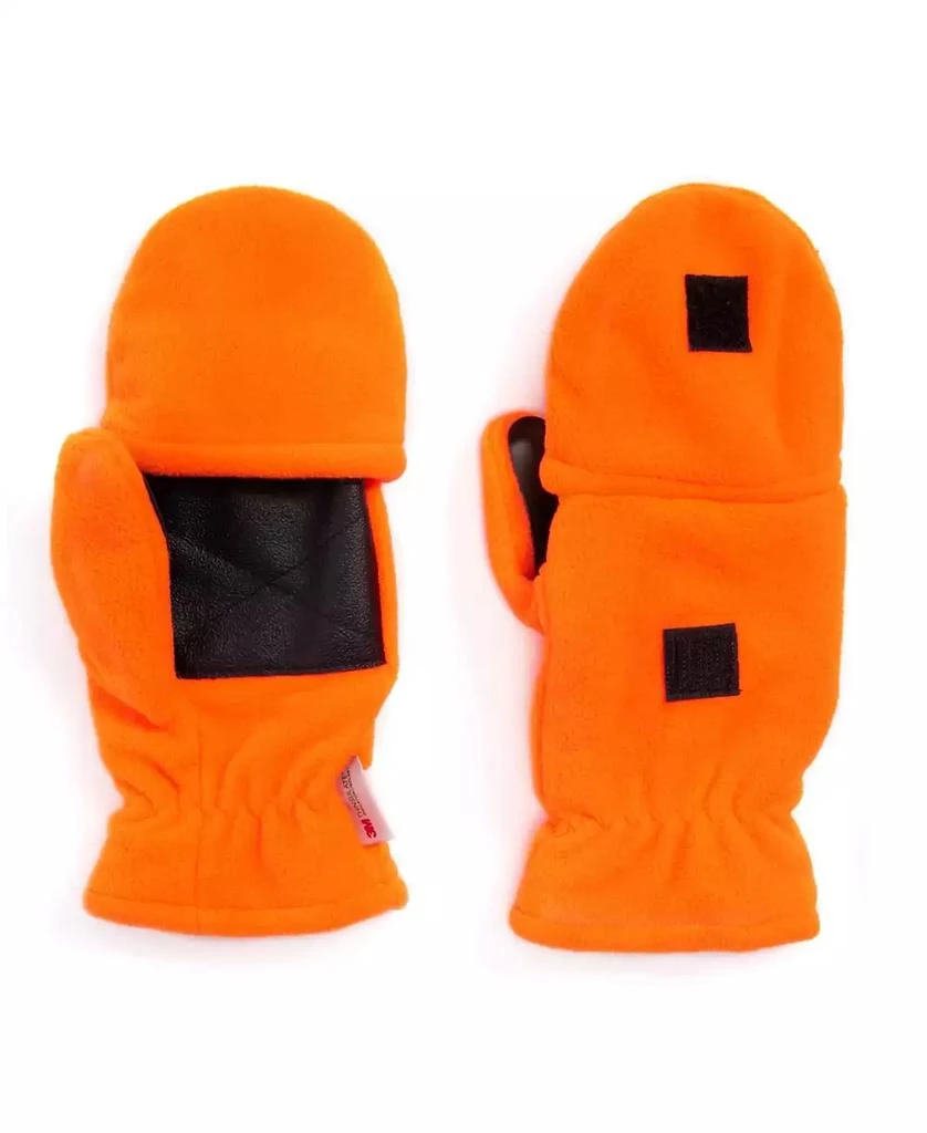 MUK LUKS Men's Waterproof Fleece Flip Mittens 3