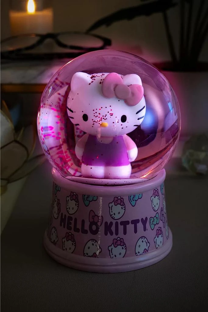 Urban Outfitters Sanrio Hello Kitty Light-Up 6" Snow Globe 2