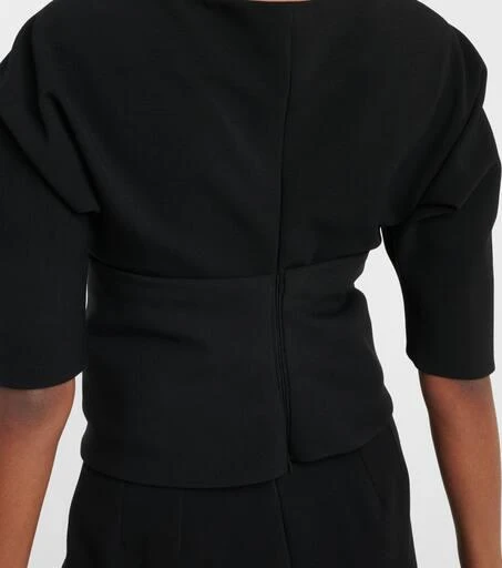 Salvatore Ferragamo Wool-blend gabardine top 5