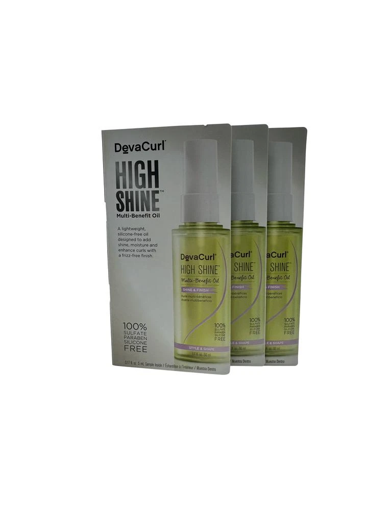 DevaCurl High Shine Multi Benefit Oil 0.17 OZ Set of 3 1